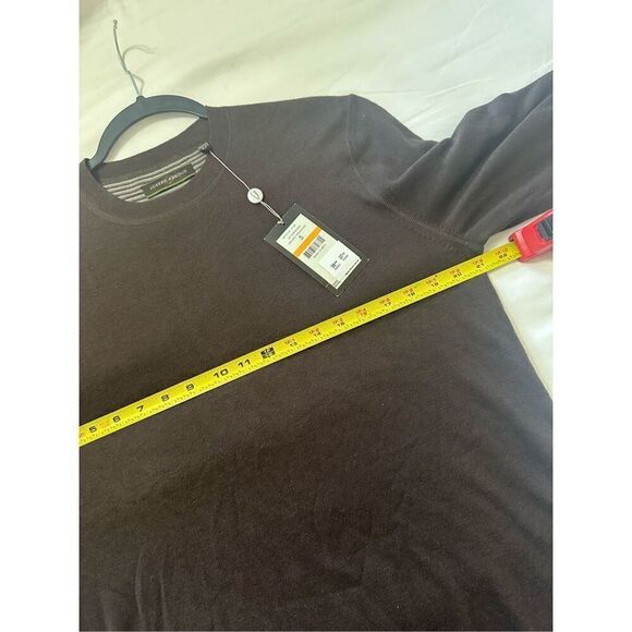 NWT Joseph Abboud Crewneck Long Sleeve Brown Sweatshirt Sweater Size S - Picture 3 of 9